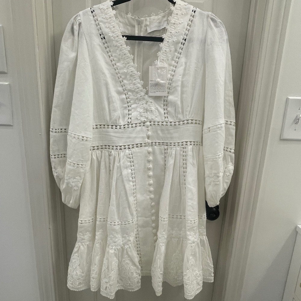 Zimmermann White Dress, Size 2